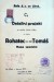 Titulní strana detailního projektu budoucí důlní vlečné dráhy Rohatec - Důl Tomáš z června 1933. Sbírka Leoš Tomančák